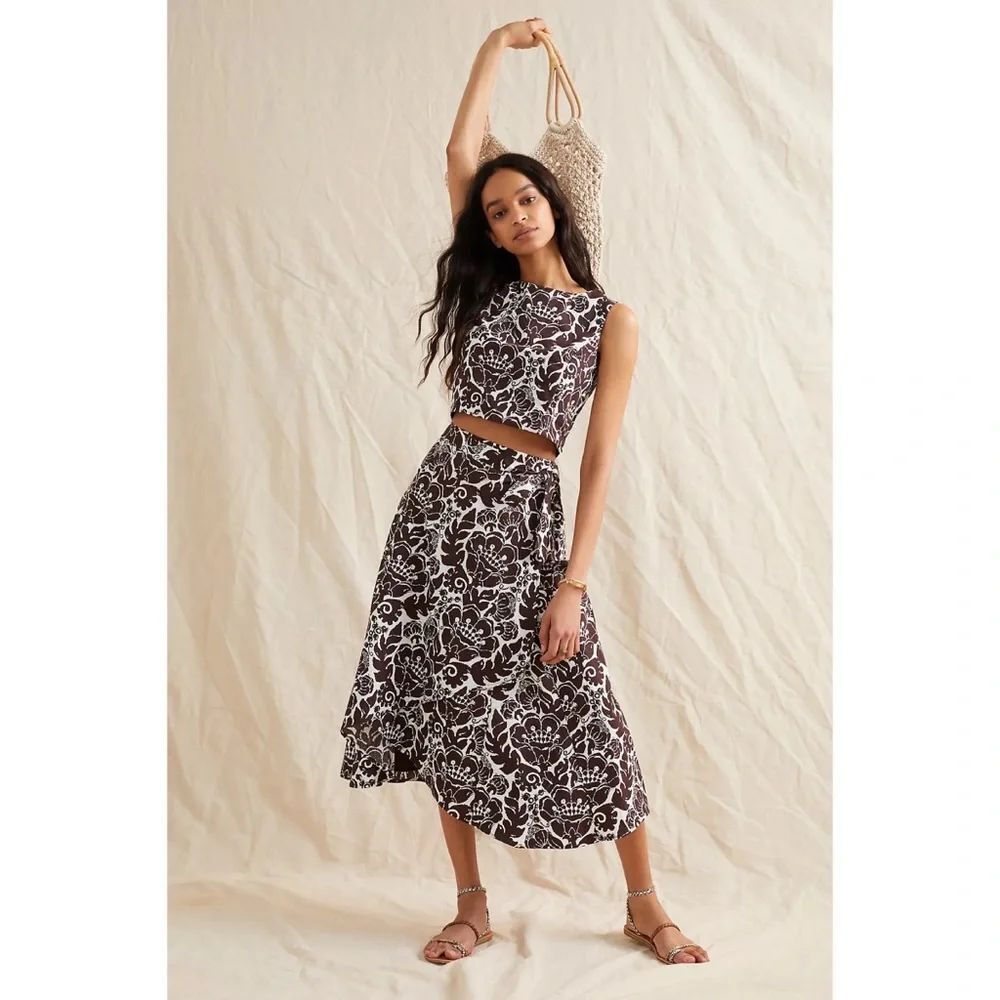 Anthropologie Adela Skirt Set